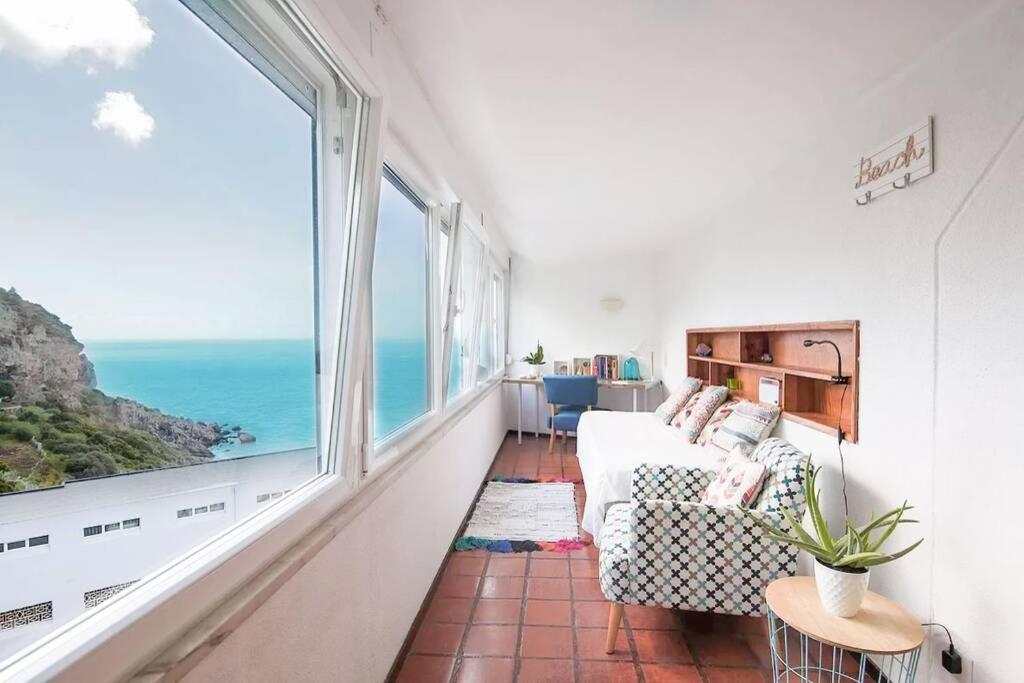 Appartement Estúdio vista mar com A/C e acesso privado à praia à Sesimbra Extérieur photo